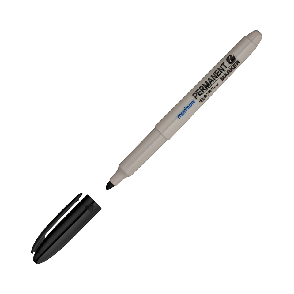 Munhwa Permanent Marker Asetat Kalemi Fıne Siyah