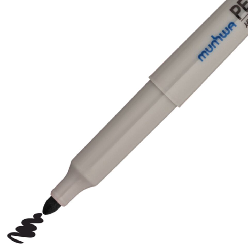 Munhwa Permanent Marker Asetat Kalemi Fıne Siyah