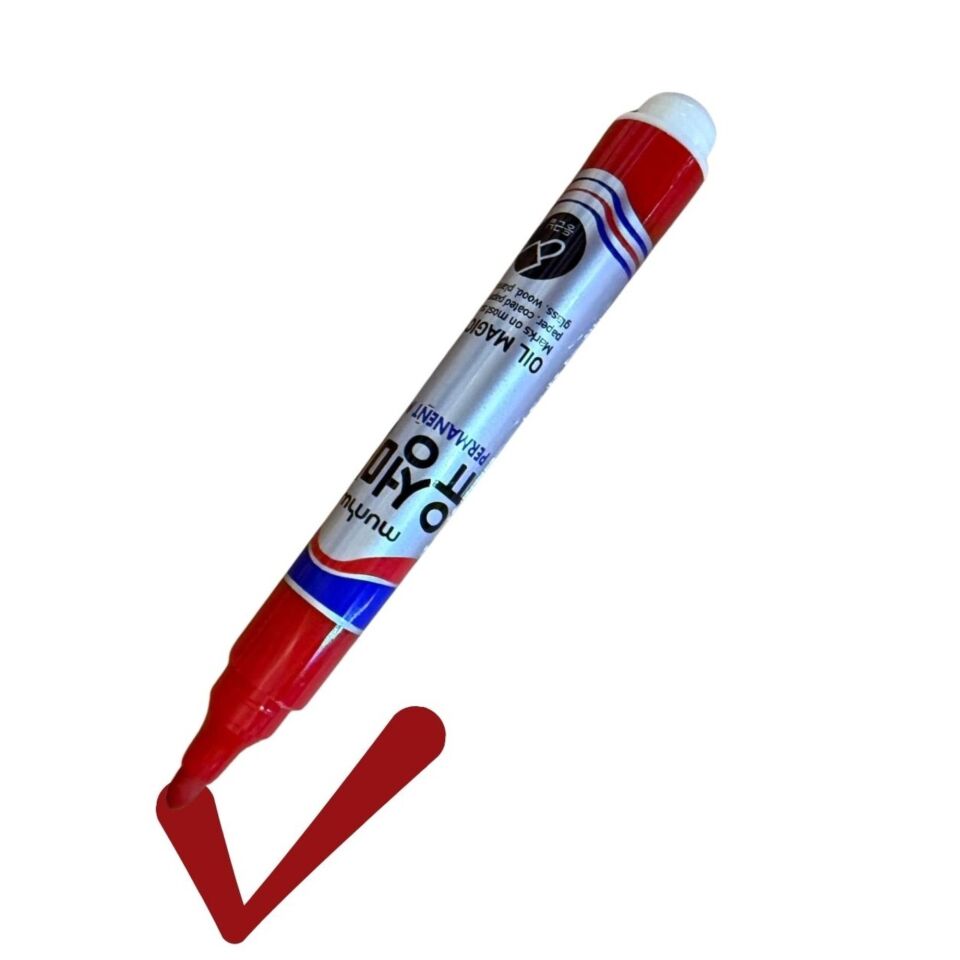 Munhwa Permanent Marker Koli Kalemi Kırmızı