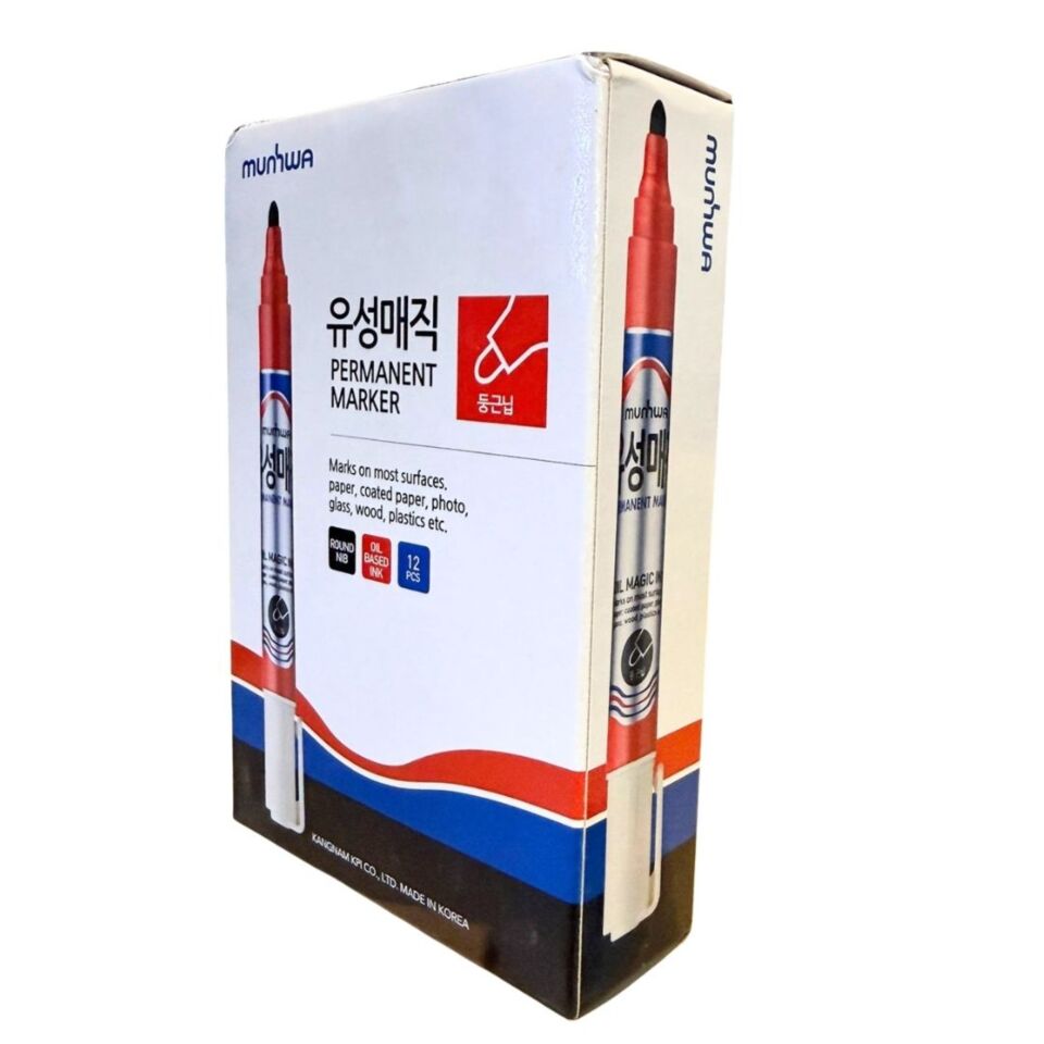 Munhwa Permanent Marker Koli Kalemi Kırmızı