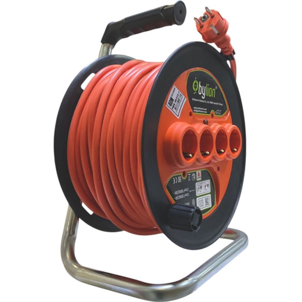 Bylion Seyyar Makara Kablo 3x2.5mm 40 Mt Pmk40325f