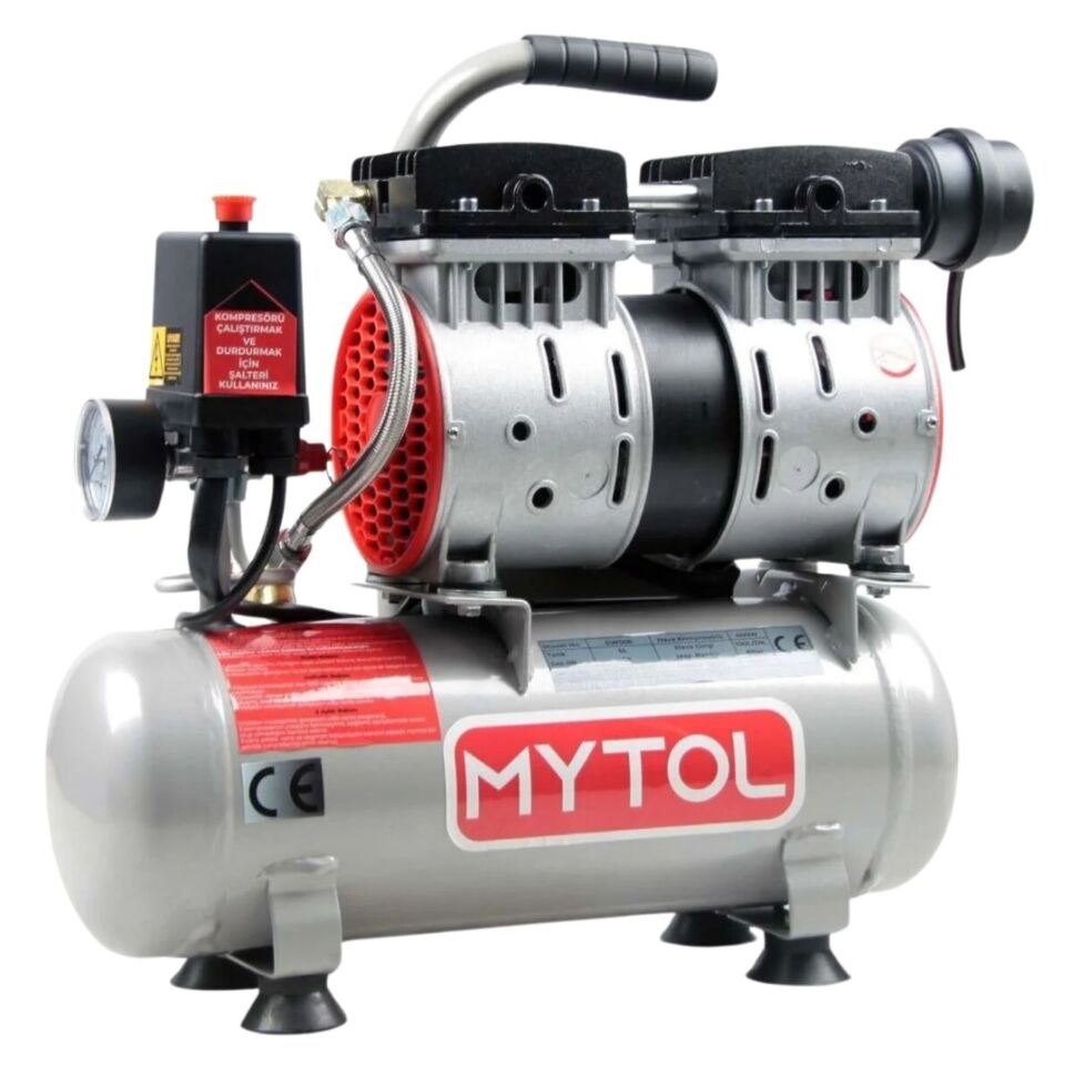 Mytol Yüksek Hızlı Yağsız Kompresör Ews06 1hp 6 Lt