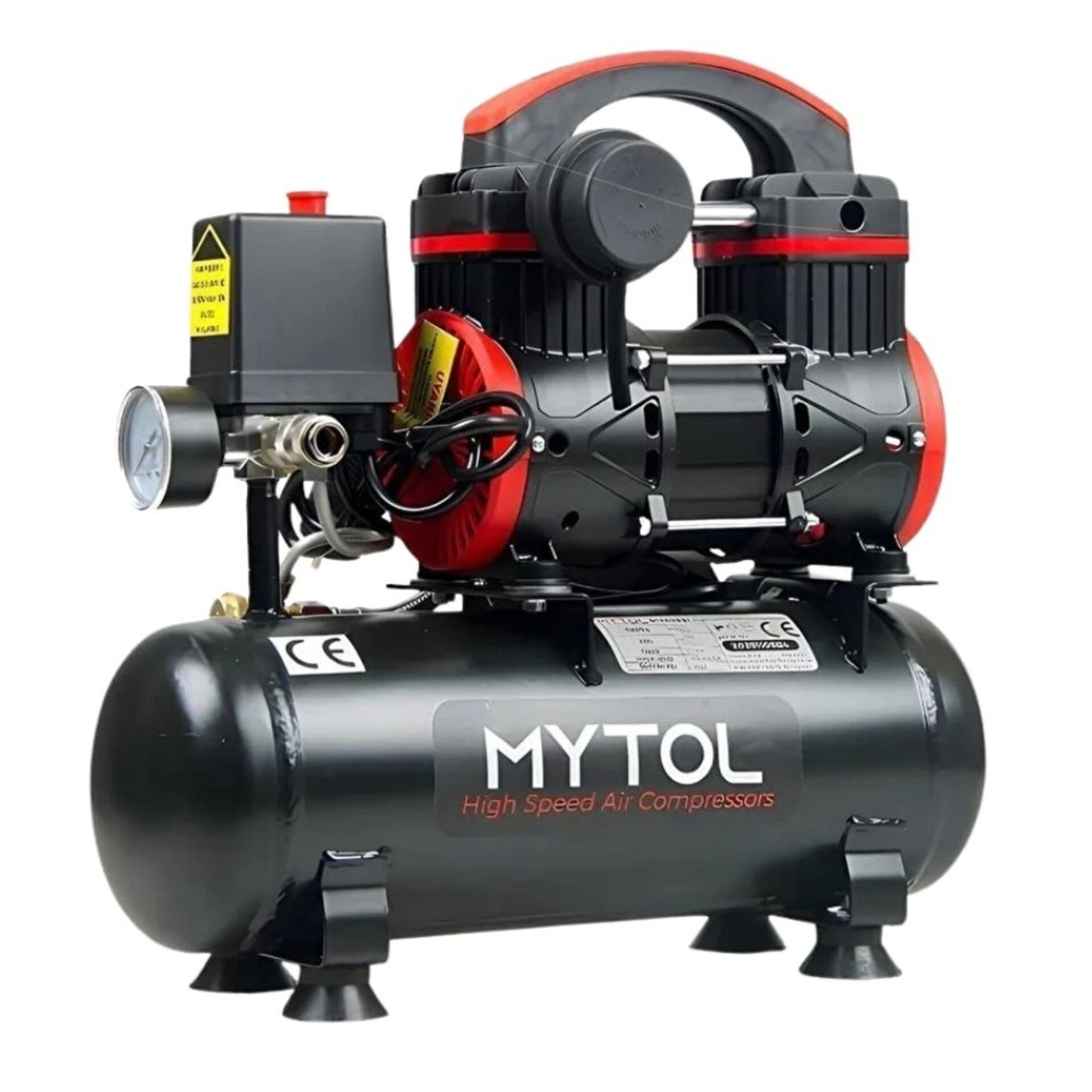 Mytol Yüksek Hızlı Yağsız Kompresör Myk61 1hp 6 Lt