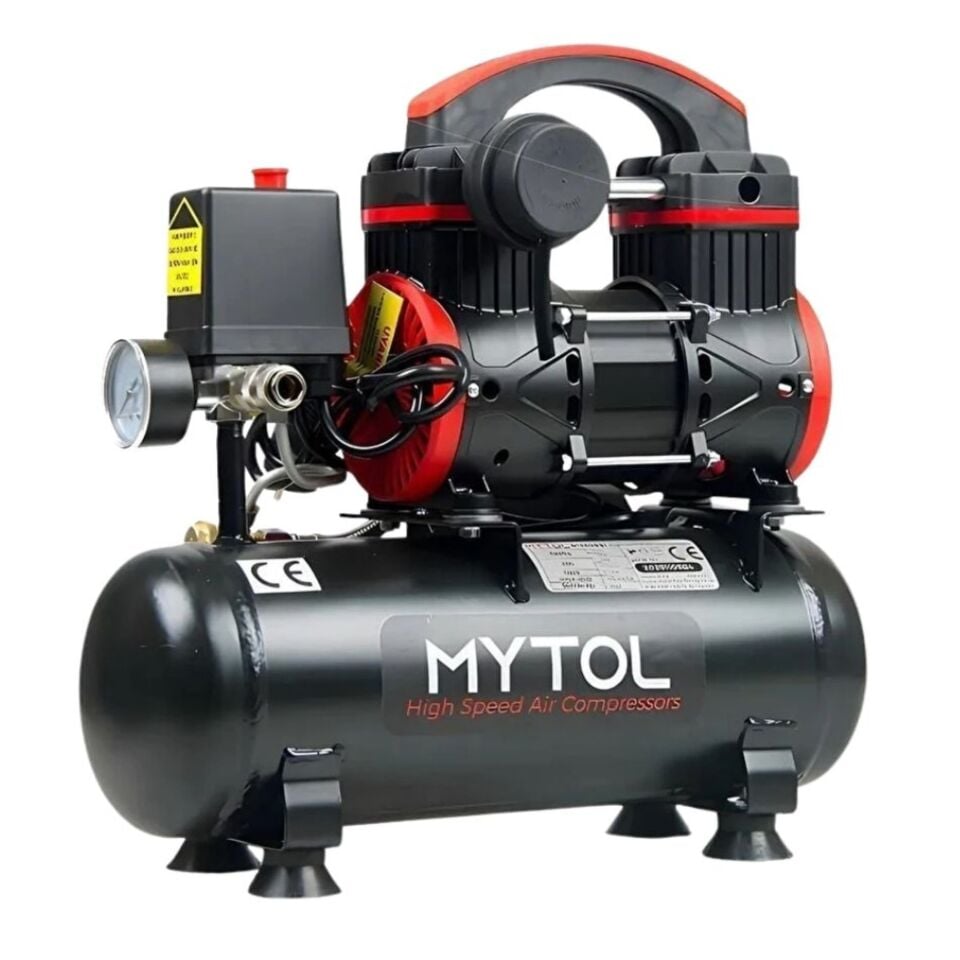 Mytol Yüksek Hızlı Yağsız Kompresör Myk61 1hp 6 Lt