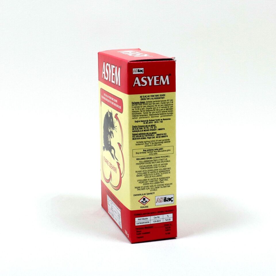 Asyem Buğday Fare Zehri 250 Gr Kod:102