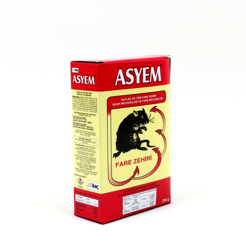 Asyem Buğday Fare Zehri 250 Gr Kod:102