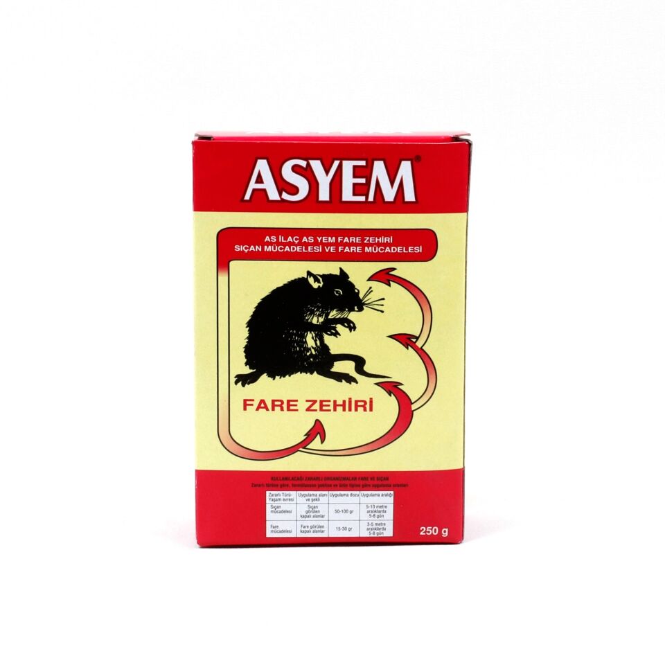 Asyem Buğday Fare Zehri 250 Gr Kod:102
