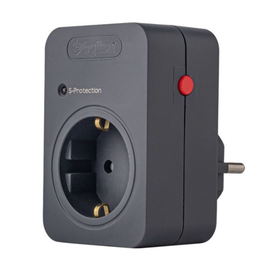 Bylion Şok Ve Akım Korumalı Fiş Priz Siyah 720j