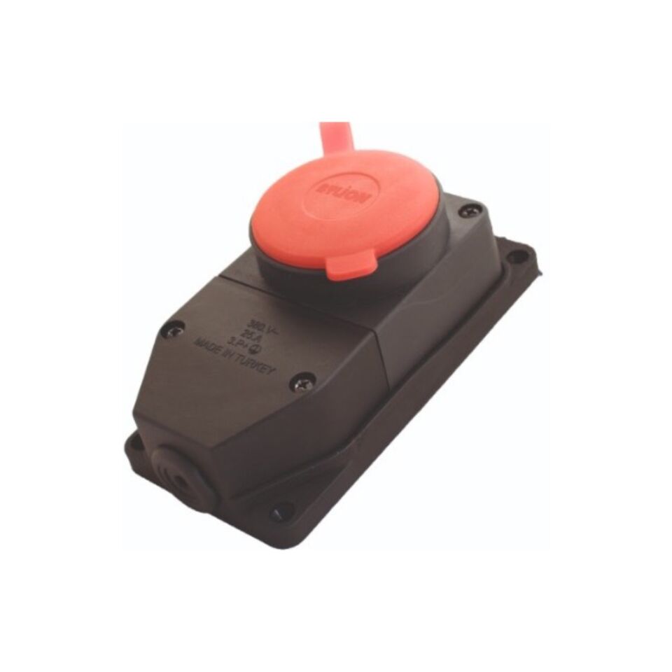 Bylion Trfz. Kauçuk Duvar Prizi 3x25a 1kmpt(1ktp)