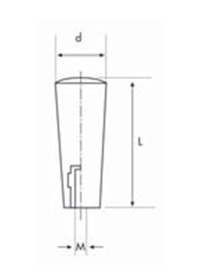VKB2110 Bakalit Vol.Kolu Burçlu