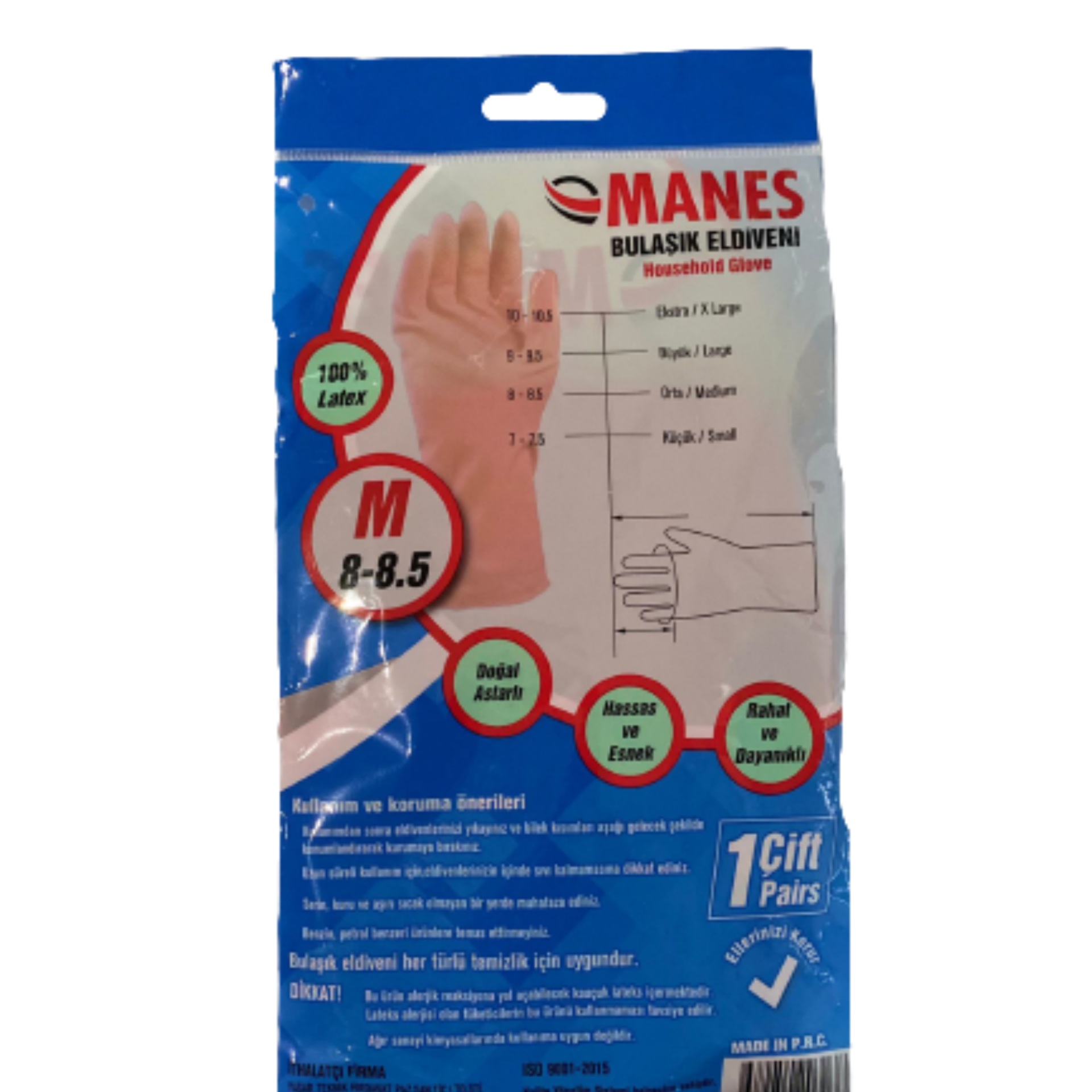 Manes Bulaşık Eldiveni No: 7-7.5