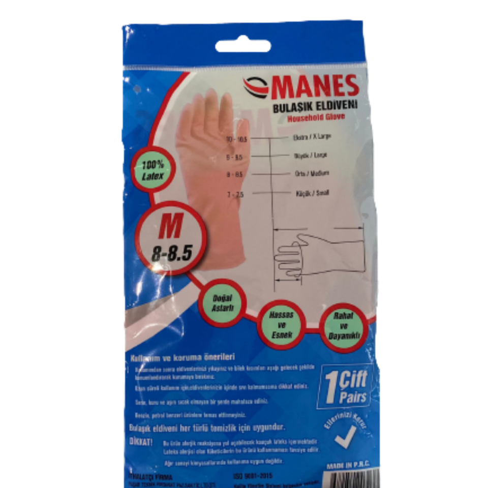 Manes Bulaşık Eldiveni No: 9-9.5