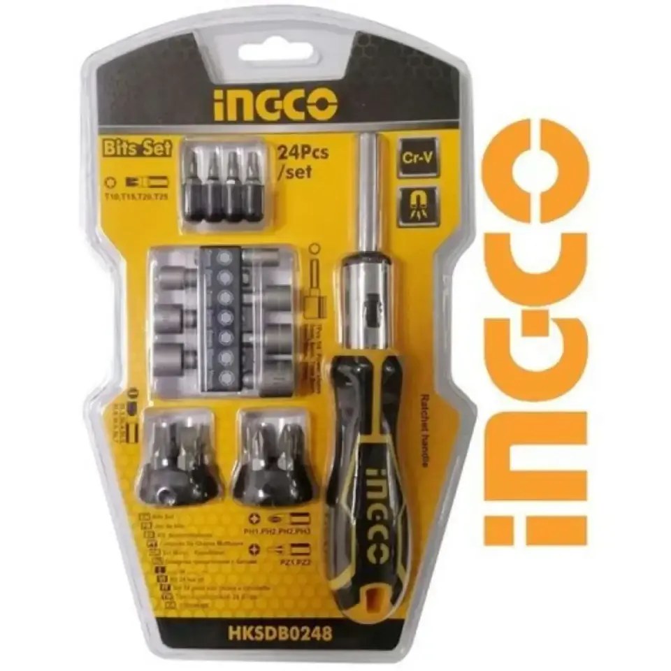 İngco Hksdb0248 Parçalı Tornavida Seti 24 Lü