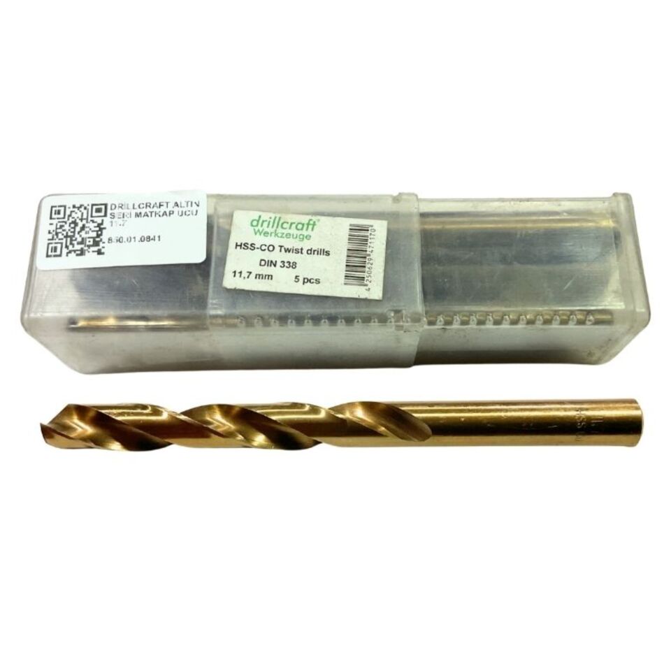 Drillcraft Altın Seri Matkap Ucu Dın338 11.7