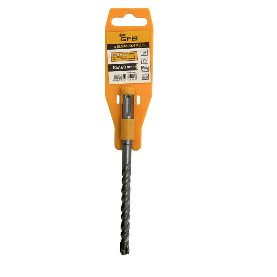 Gfb 4 Elmaslı Sds Plus Matkap Ucu 10x160 Mm 2086