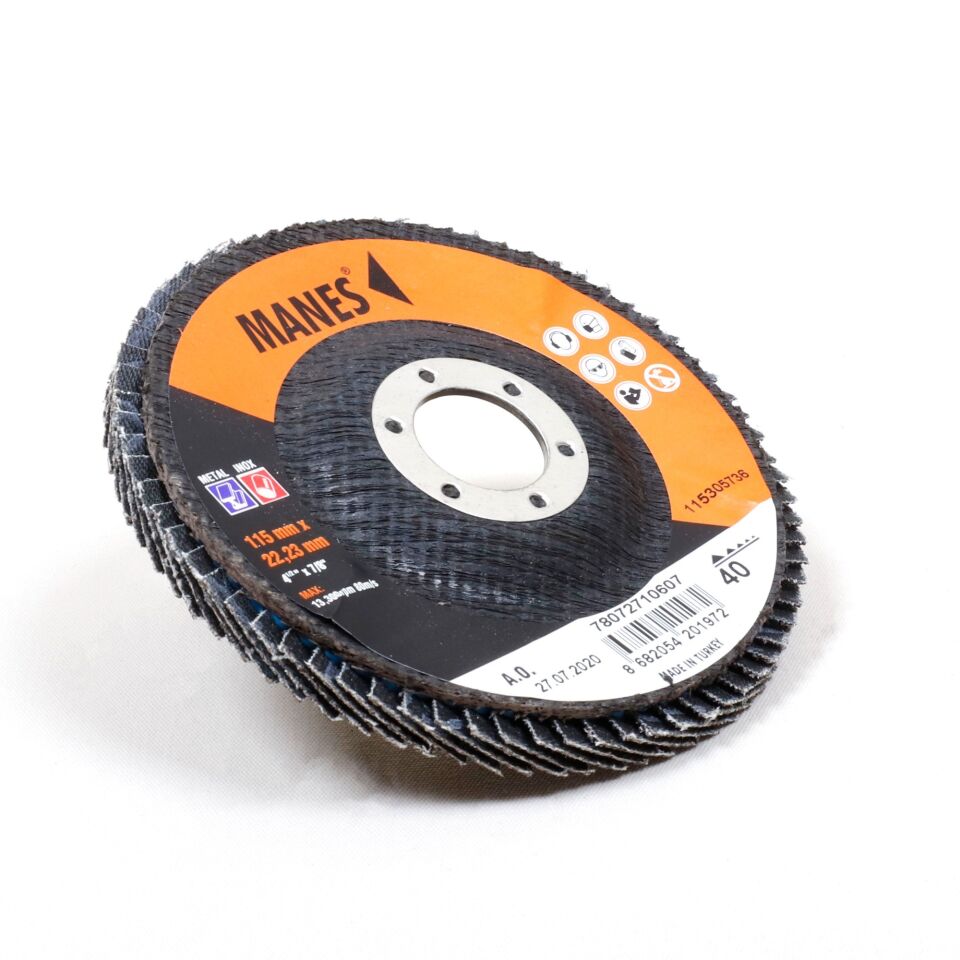 Manes Flap Disk Zımpara A.o.115x22 P40