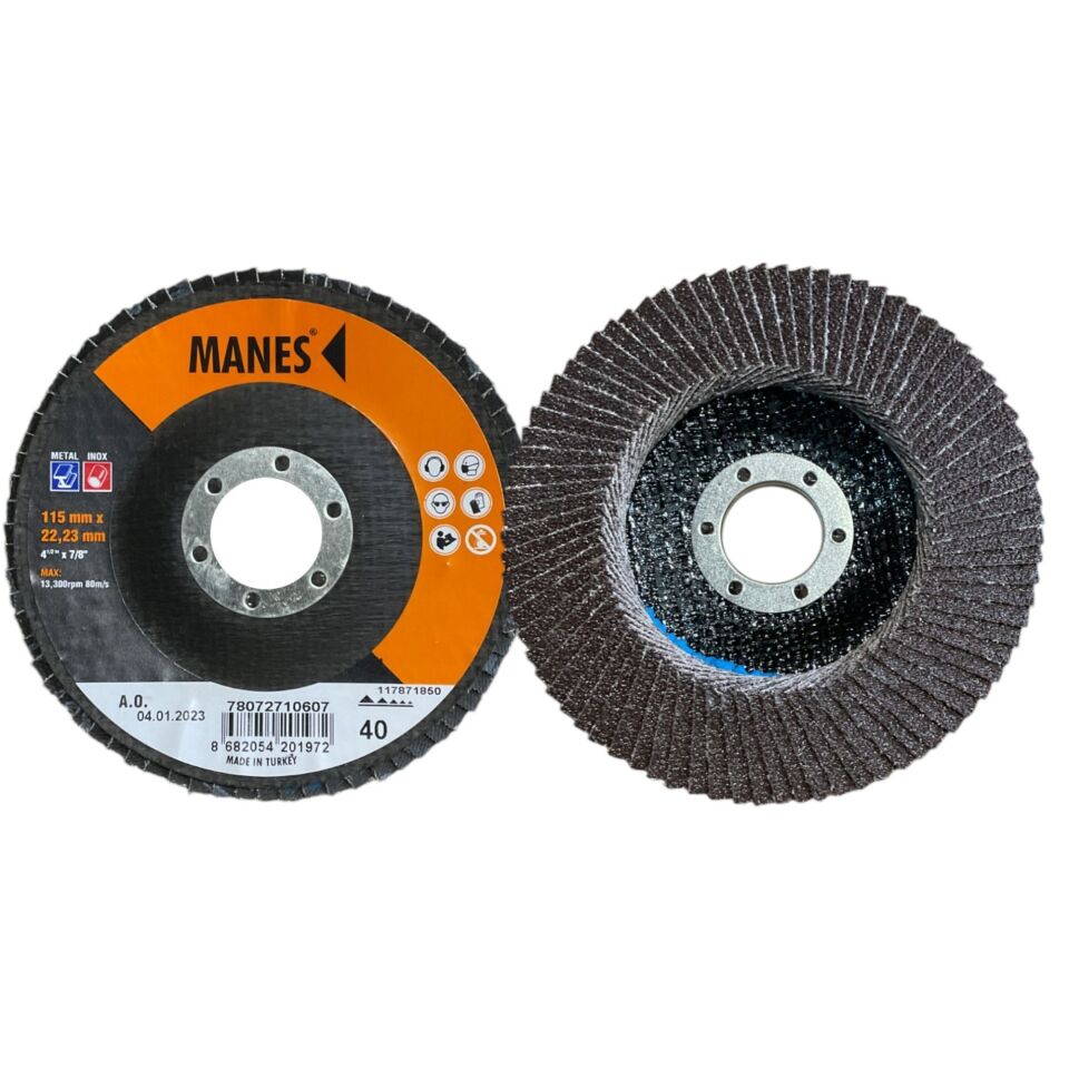 Manes Flap Disk Zımpara A.o.115x22 P40