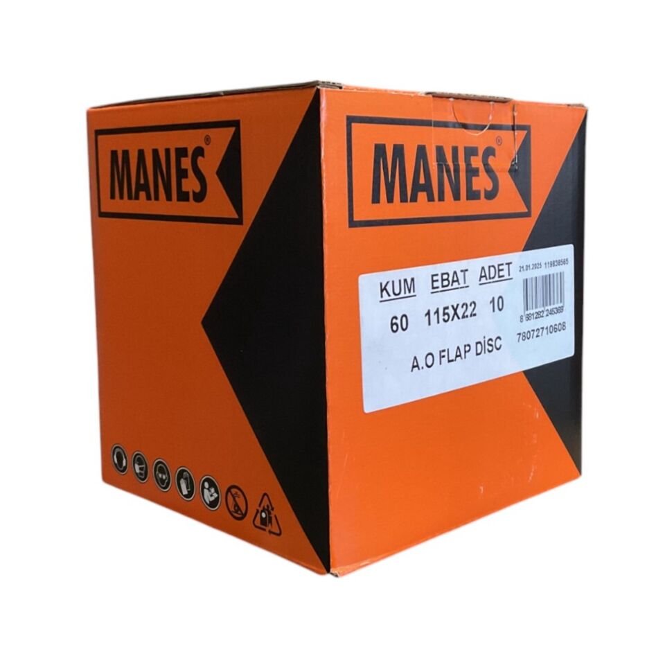 Manes Flap Disk Zımpara A.o.115x22 P60