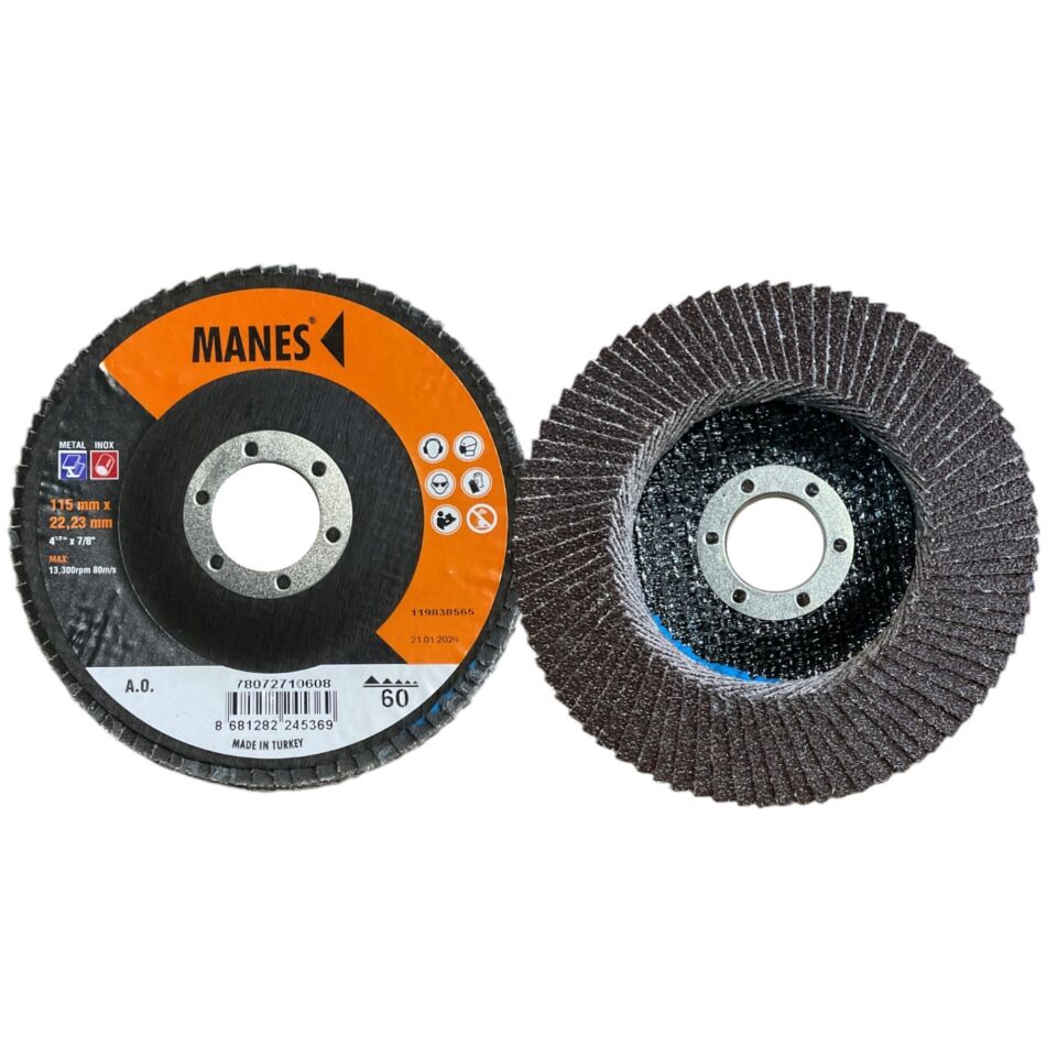 Manes Flap Disk Zımpara A.o.115x22 P60