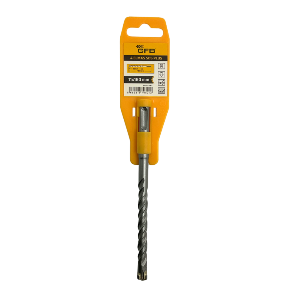 Gfb 4 Elmaslı Sds Plus Matkap Ucu 11x160 Mm 2088