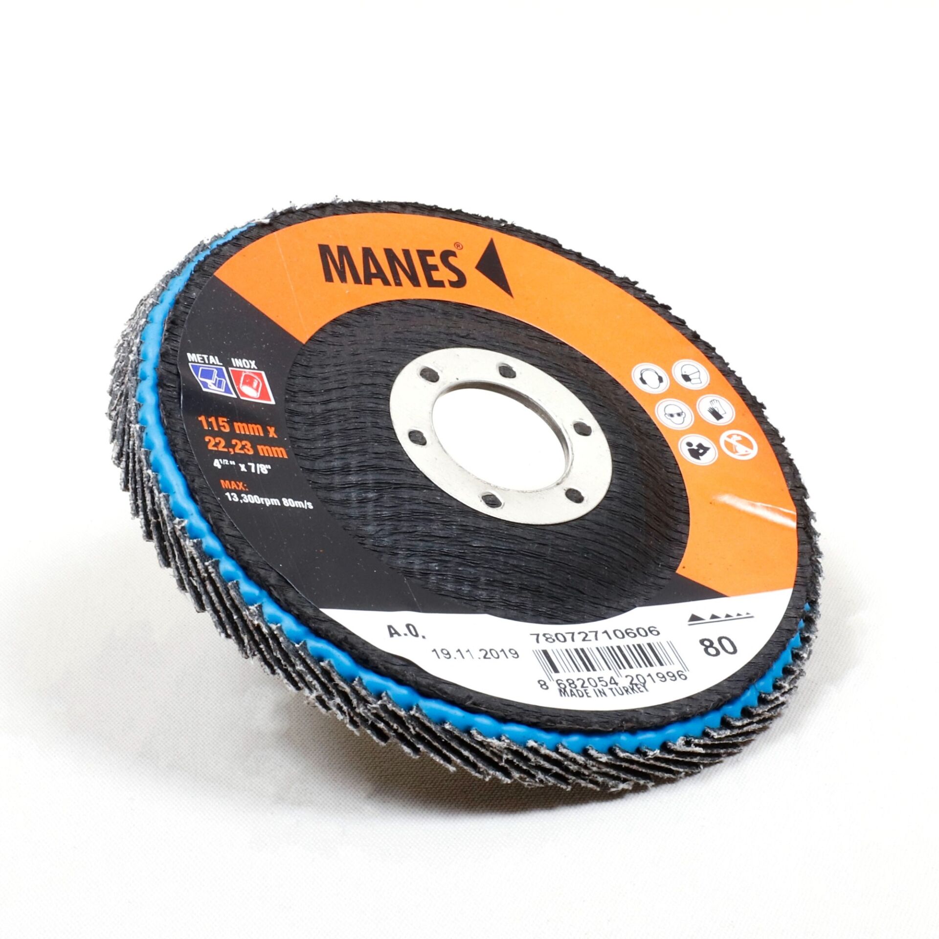 Manes Flap Disk Zımpara A.o.115x22 P80