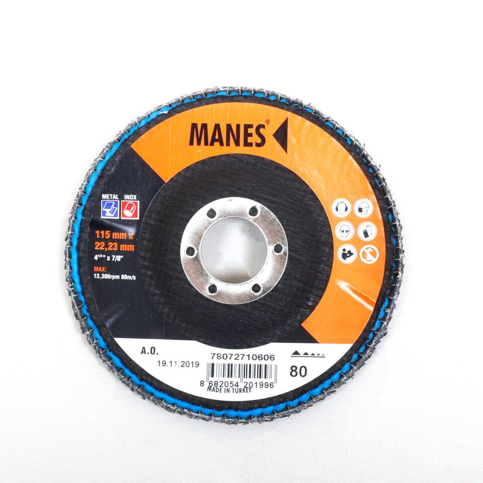 Manes Flap Disk Zımpara A.o.115x22 P80