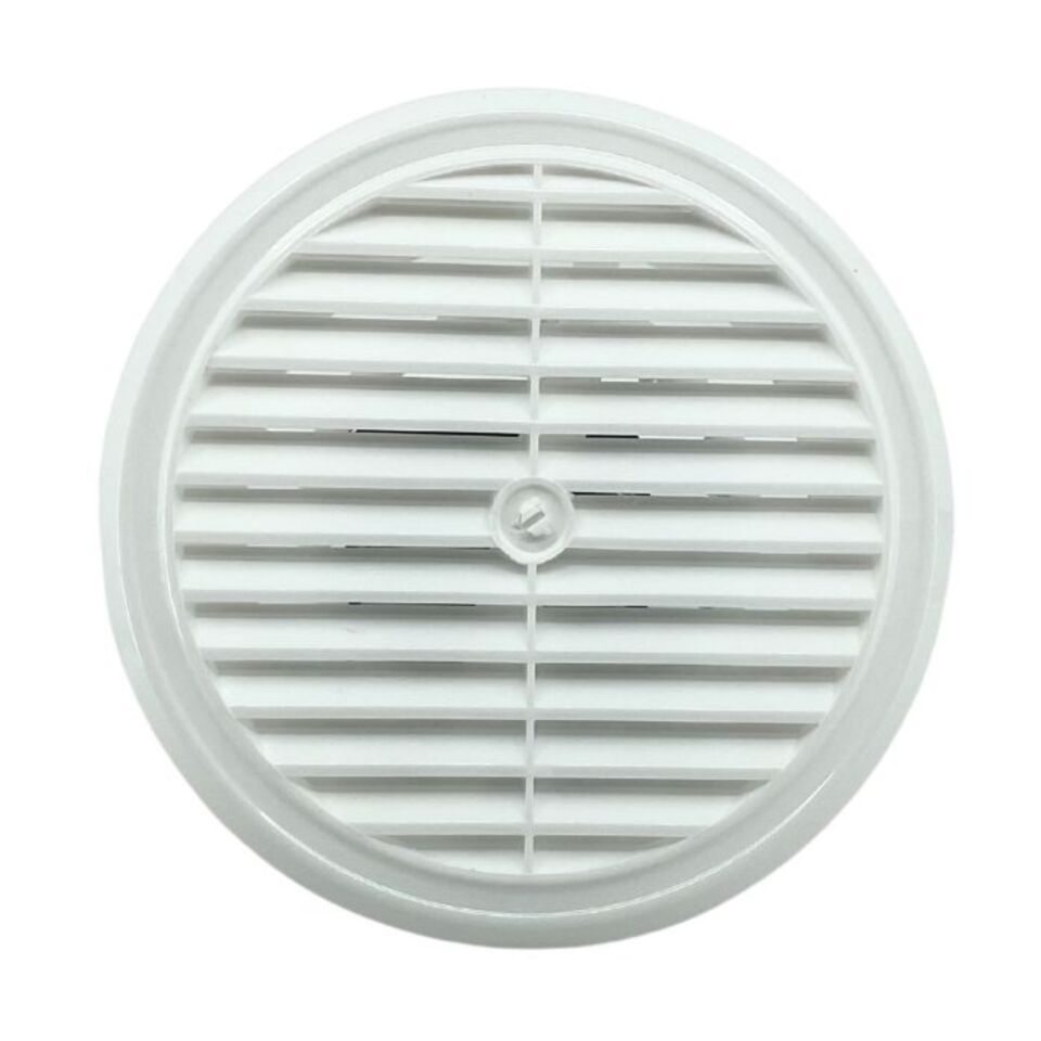 Duvar Menfezi Yuvarlak Ayarlı Beyaz Ak-104