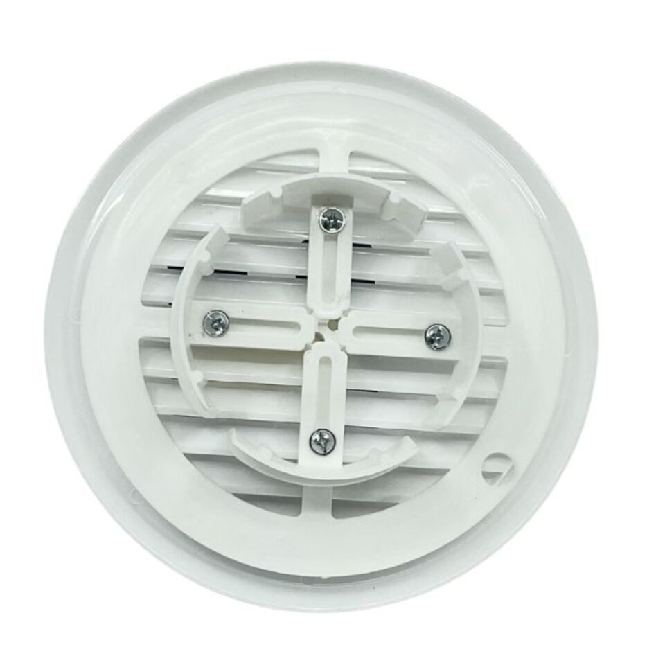 Duvar Menfezi Yuvarlak Ayarlı Beyaz Ak-104