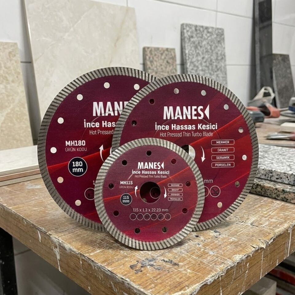 Manes İnce Hassas Kesme Kırmızı 180x1.8x22 (mh180)