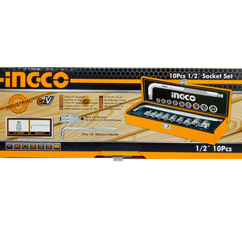 İngco Hkts12101 Lokma Seti 10 Parça 1/2''