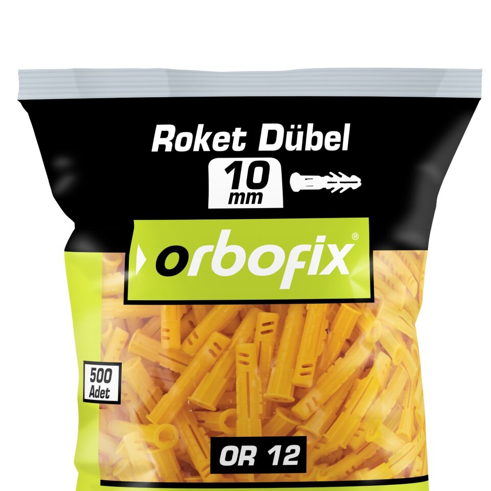 Roket Dubel 10 Mm Sarı (500 Adet)
