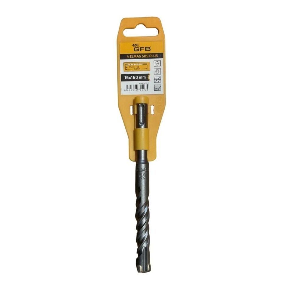Gfb 4 Elmaslı Sds Plus Matkap Ucu 16x160 Mm 2094