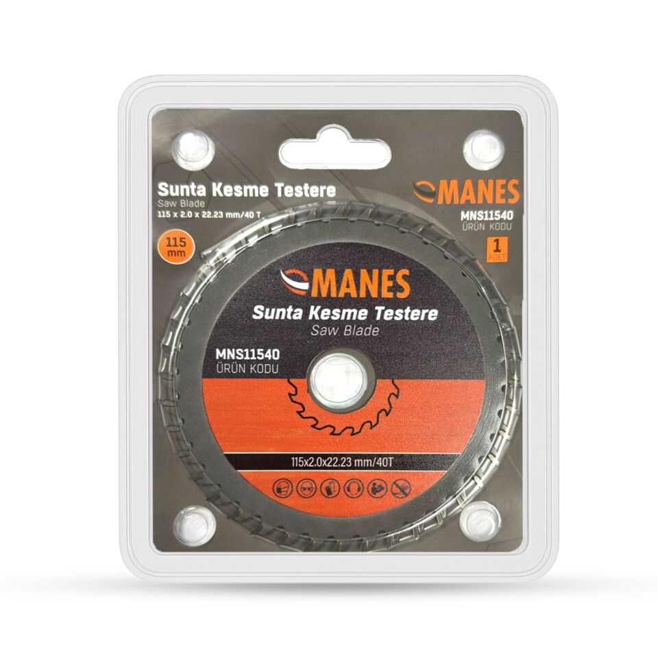 Manes Sunta Kesme Testere 115x2.0 (mns11540) 40t