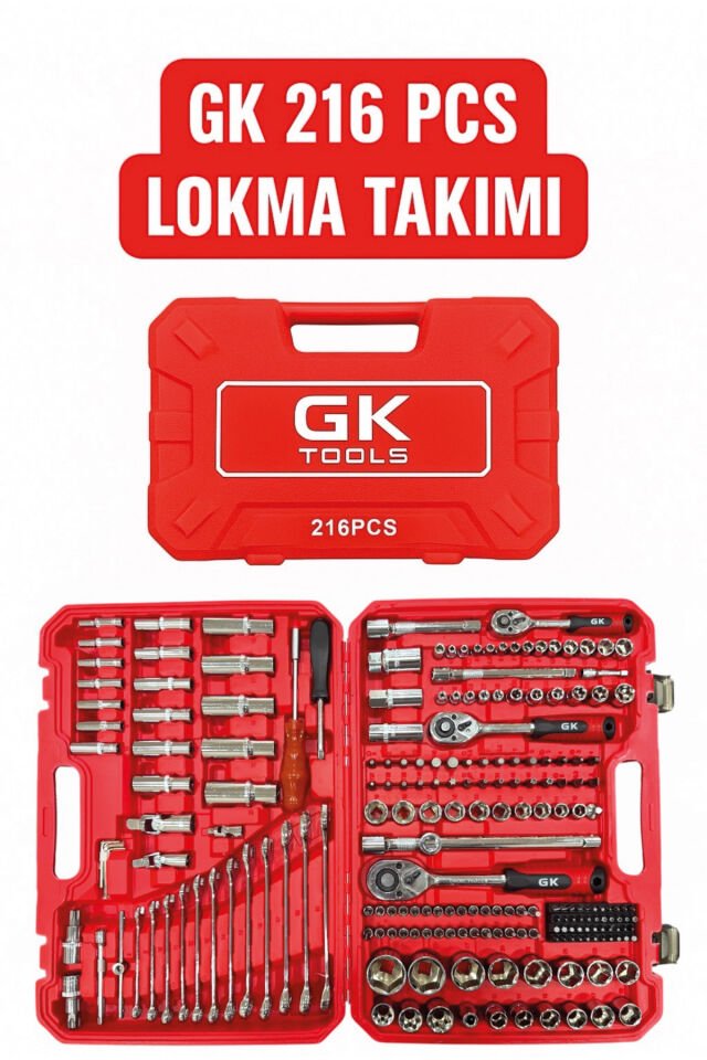 GK Tools GK 216 PCS Lokma Takımı 216 Parça