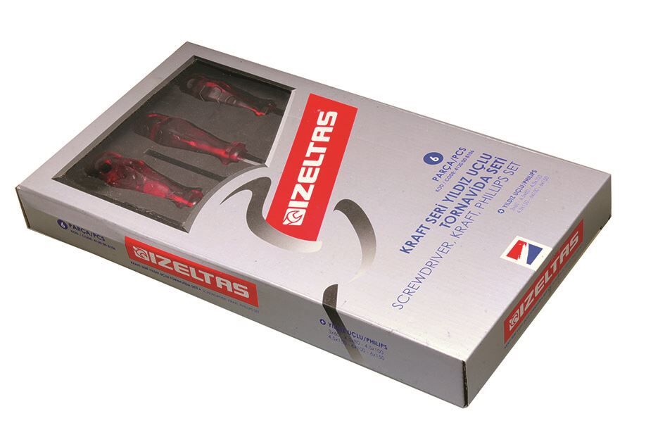 İzeltaş 6 Lı Kraft Yıldız Tornavida Setı - 4120008106