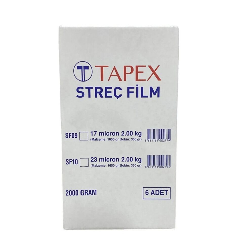 Streç Film 17 Mikron 1350gr (1000+350gr) 125mt