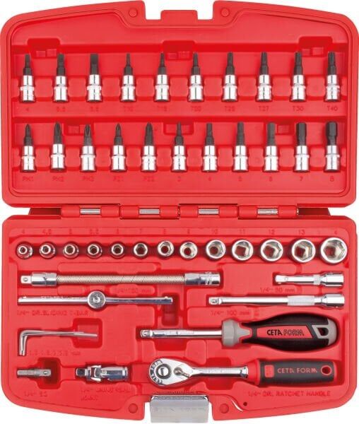 Ceta Form 46 Parça 1/4'' 6 Köşe Lokma Takımı - C00-46PH2