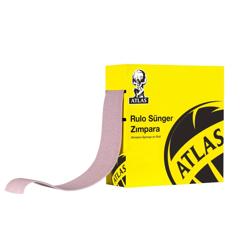 Atlas Rulo Sünger Zımpara Gold 115 Mmx25mt 150 Kum