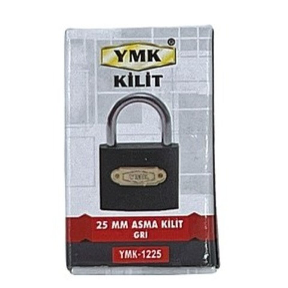 Ymk Asma Kilit Gri Kısa 25 Mm Ymk-1225
