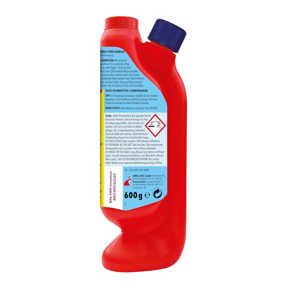 Rorax Power Dozajlı Kullanım Lavabo Açıcı 600 Gr