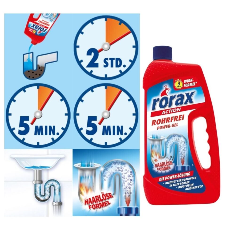 Rorax Power Wc Lavabo Banyo Açıcı 1000 Ml