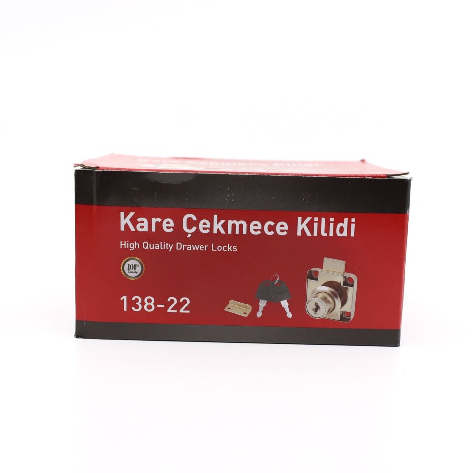 Canex Kare Çekmece Kilidi Nikel