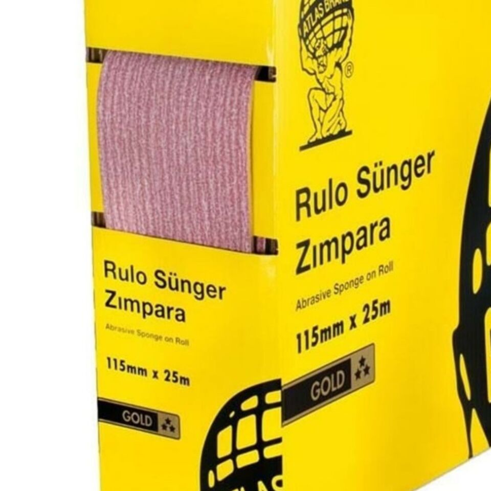 Atlas Rulo Sünger Zımpara Gold 115 Mmx25mt 400 Kum