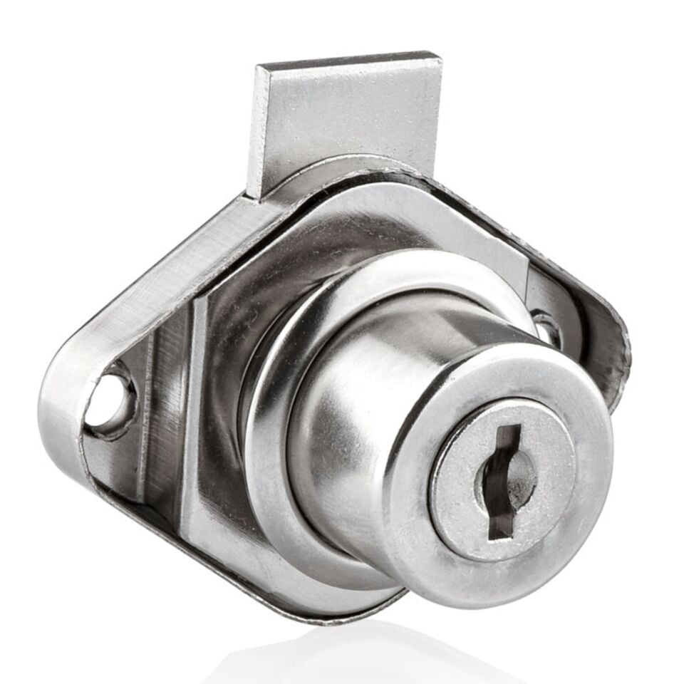 Canex Oval Tip Çekmece Kilidi Nikel