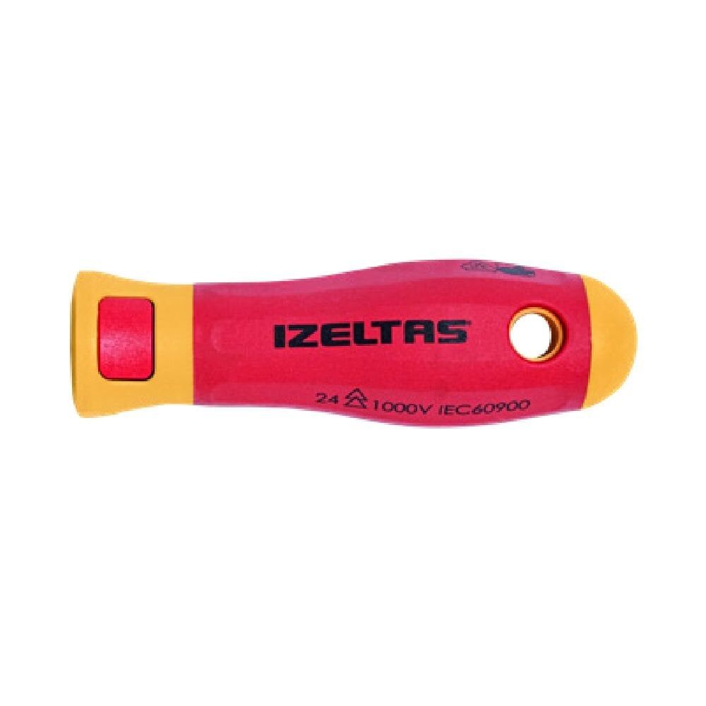 İzeltaş İzoleli Elektro Slım Düz Uçlu Tornavıda 3,5*100 - 14000005329