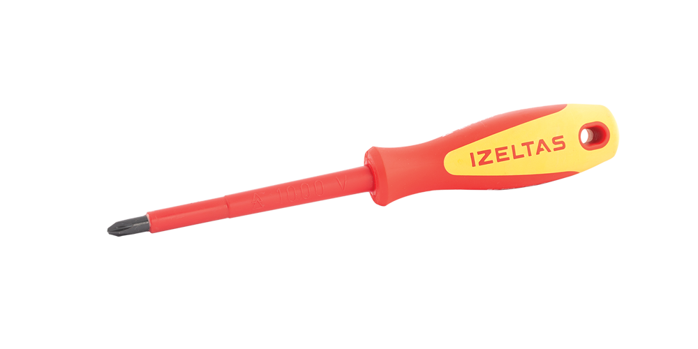 İzeltaş 3x100 1000V İzoleli Slım Düz Uçlu Tornavıda - 14000005330