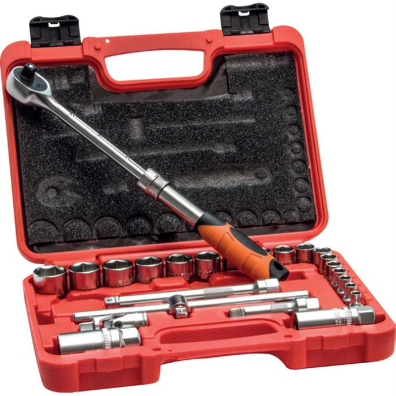 Rico 24 Parça 3/8 Uzatmalı Cırcır Lokma Seti 6 Köşe - 007-RC2326