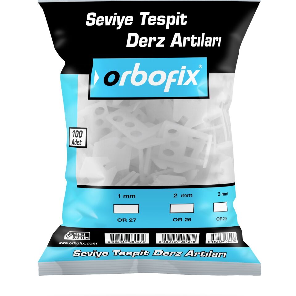 Orbofıx Seviye Derz Artısı 1 Mm (100 Adet)