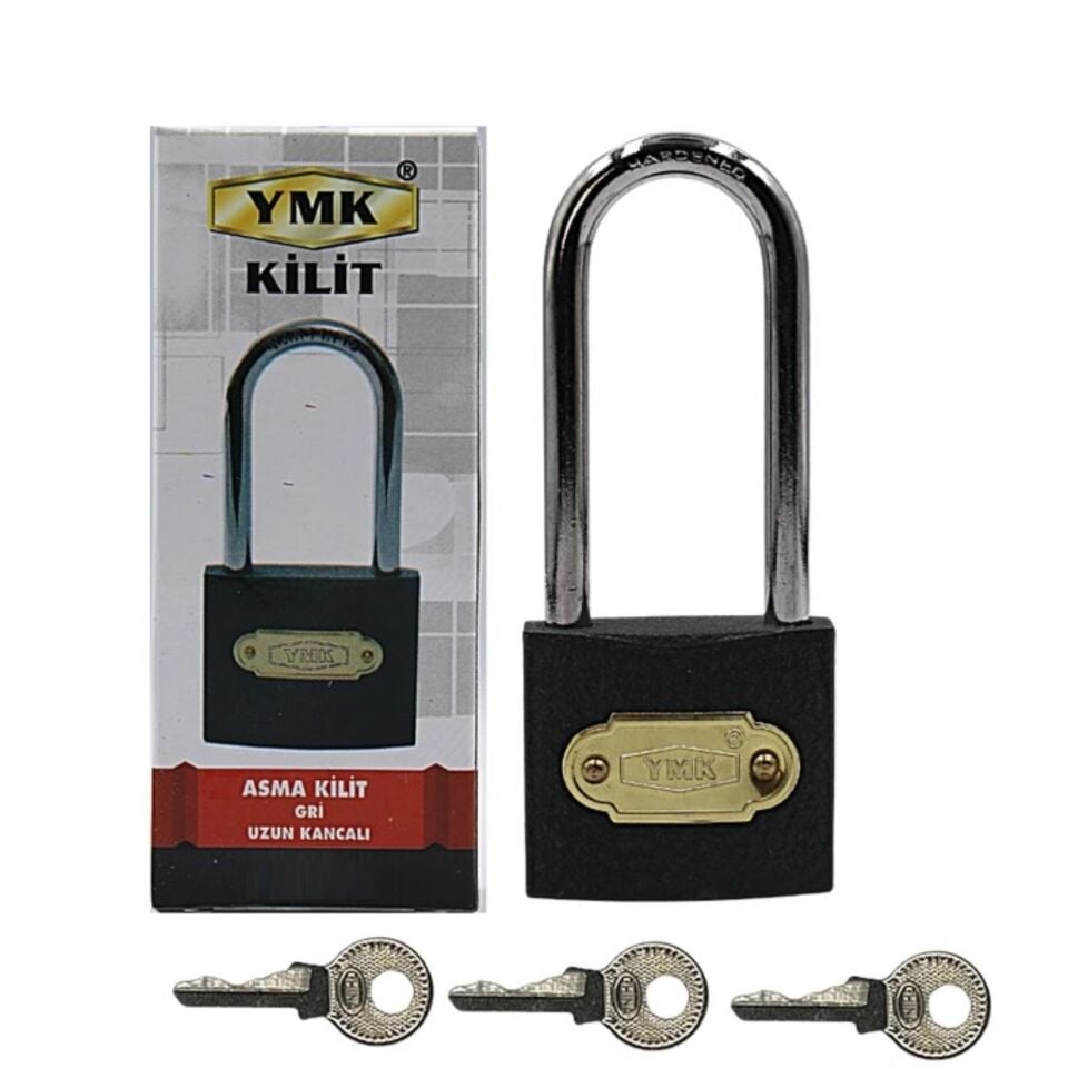Ymk Asma Kilit Gri Uzun 32 Mm Ymk-1232l