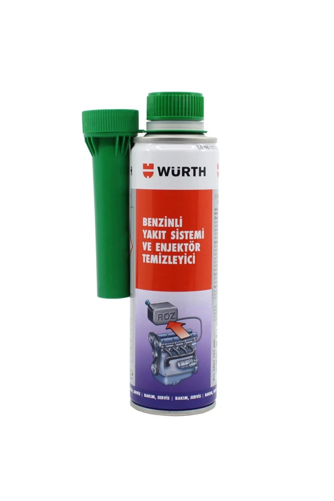 Würth Benzin Yakıt Sistemi ve Enjektör Temizleyici 300 ml 5861101300
